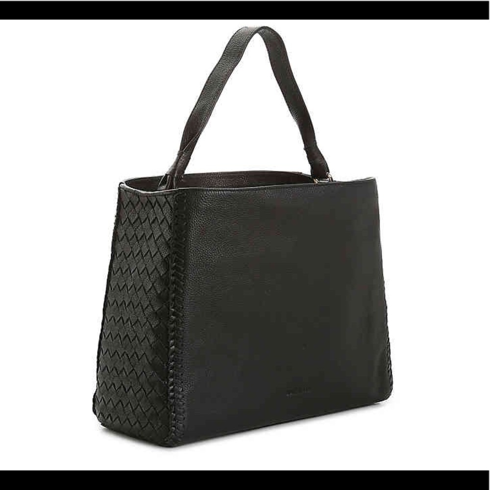 COLE HAAN Large Leather “Dillan” Hobo - Black